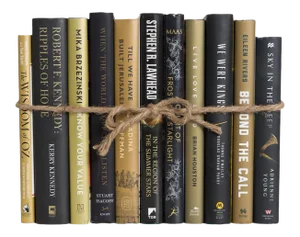 Decorative Books - Gilded Onyx Dust Jacket Book Bundle - 1 Foot of Black Books