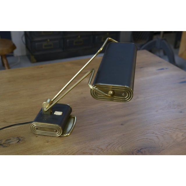 Metal Desk Lamp by Eileen Gray for Jumo, 1960s For Sale - Image 7 of 12