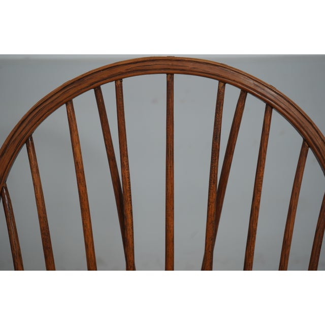 1970s Virginia Craftsmen Mixed Wood Windsor Chair For Sale - Image 5 of 12
