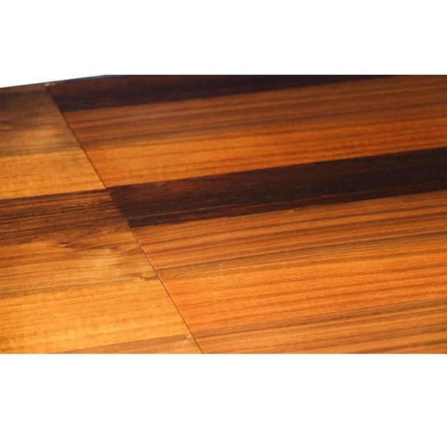 1960s 1960s Dyrlund of Denmark Mid Century Danish Parsons Tri-Wood Dining Table For Sale - Image 5 of 12