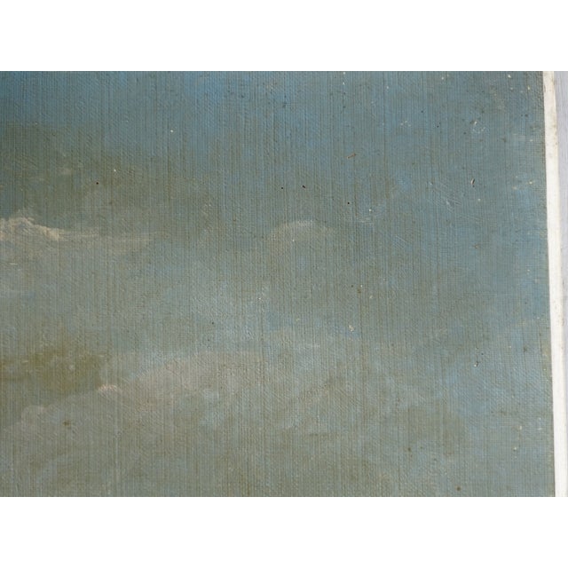 Alberti, Mediterranean Landscape, 1800s, Oil on Canvas, Framed For Sale - Image 4 of 15