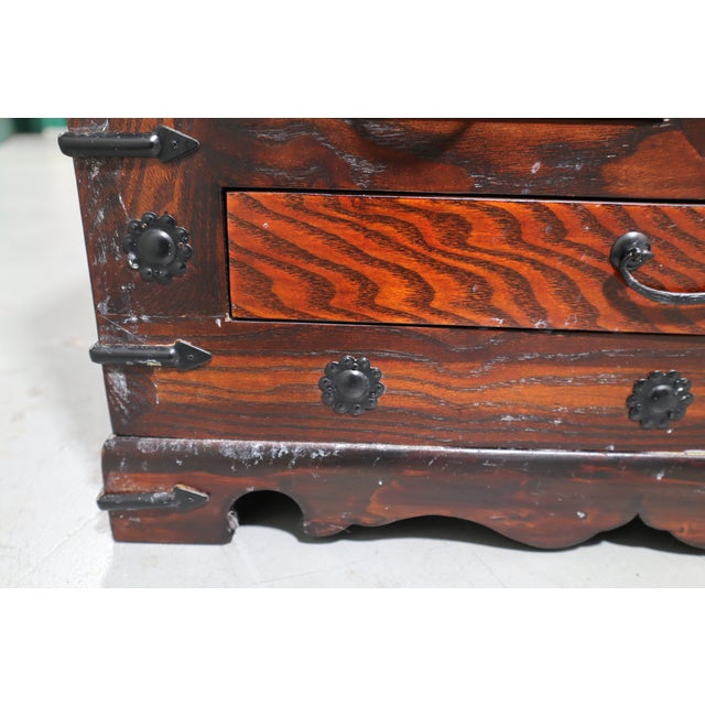 Vintage Korean Tansu Chest With Iron Hardware For Sale - Image 16 of 18