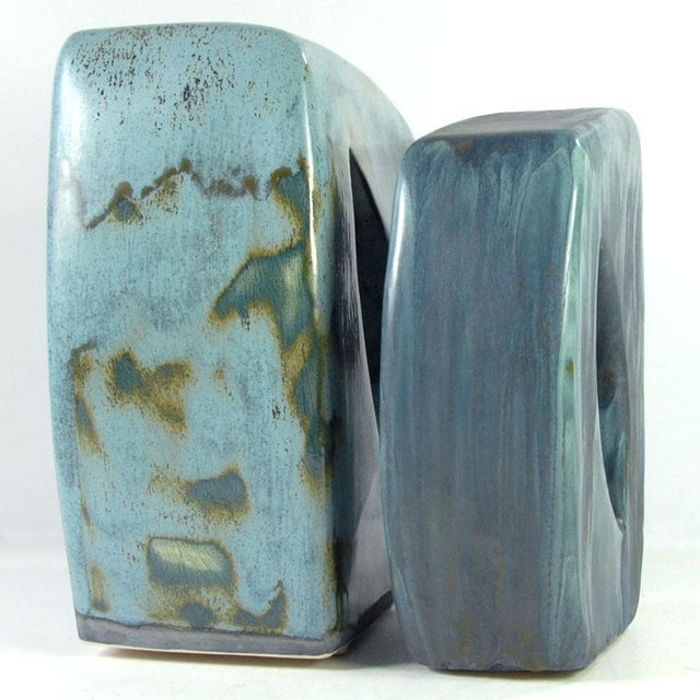 Ceramic Joanna Wysocka, Handmade Pottery Glazed Sculptures, Ceramic, Set of 2 For Sale - Image 7 of 10