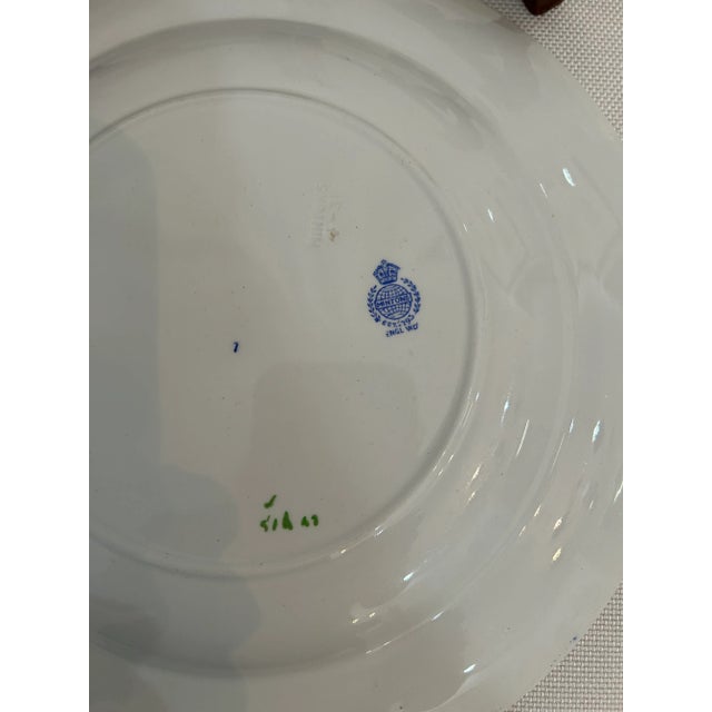 Early 20th Century Minton “Poonah” Dinner Plate With Chinoiserie Mahogany Stand For Sale In New Orleans - Image 6 of 8