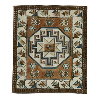 Turkish Vintage Square Rug 3' x 3'6" #20564 For Sale