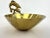 Brass Vintage 1960's Mid-Century Swimming Dolphins Brass Trinket Dish For Sale - Image 8 of 8
