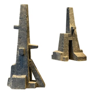 Unknown, Brutalist Sculptures, 1970s, Concrete, Set of 2 For Sale