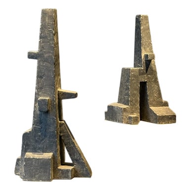 Unknown, Brutalist Sculptures, 1970s, Concrete, Set of 2 For Sale