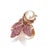 Bochic "Orient" Vintage Rodorite & Pearl Cocktail Ring set in 18K Gold & Silver Natural Rodorite - 4 carat Natural South...
