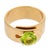 Contemporary 1990s Dinh Van French 1.85 Carat Peridot 18k Yellow Gold Buckle Ring, Size 6.75 For Sale - Image 3 of 7