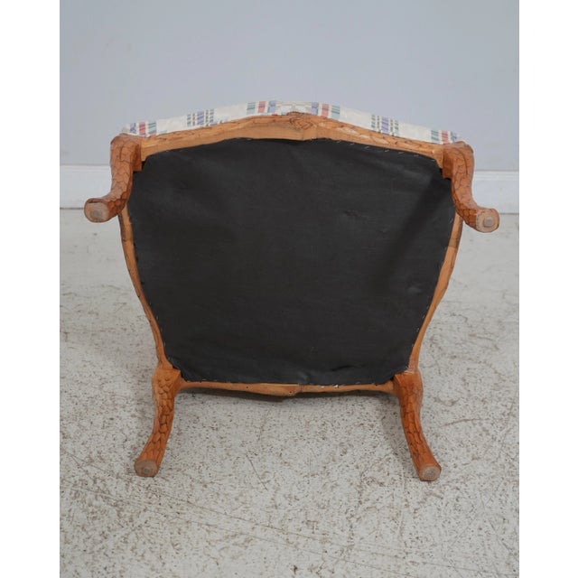 Pair Faux Bois Branch Form Carved Open Armchairs For Sale - Image 12 of 12