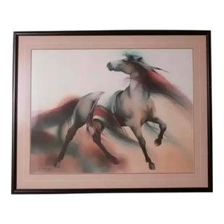 Late 20th Century "Free Spirit" Lithograph S/N by Melinda Cowdery For Sale