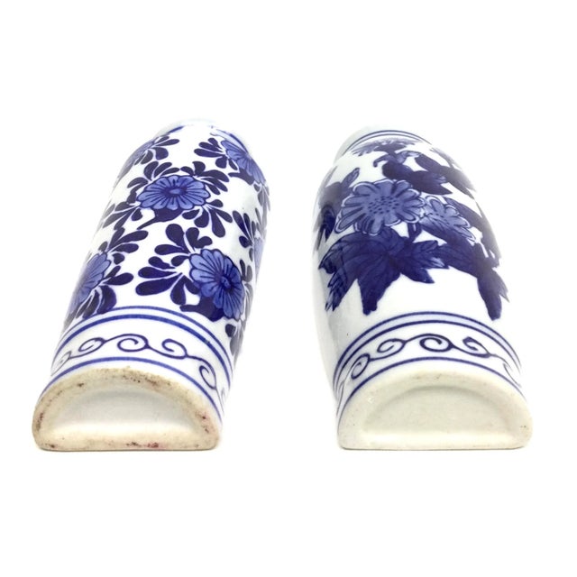 Vintage Cobalt Blue Chinese Half Vase Wall Scones Chairish