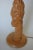Mid-Century carved oak exotic female table lamp in style Of Jascha Heifetz. Measures 4.5" Wide x 5" Deep x 20" Tall x 9"...
