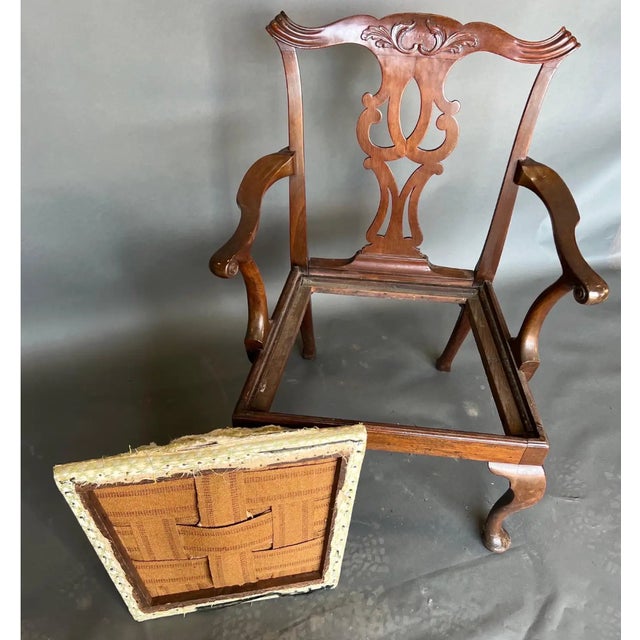 Fine 18th Century Georgian Mahogany Armchair For Sale - Image 12 of 14