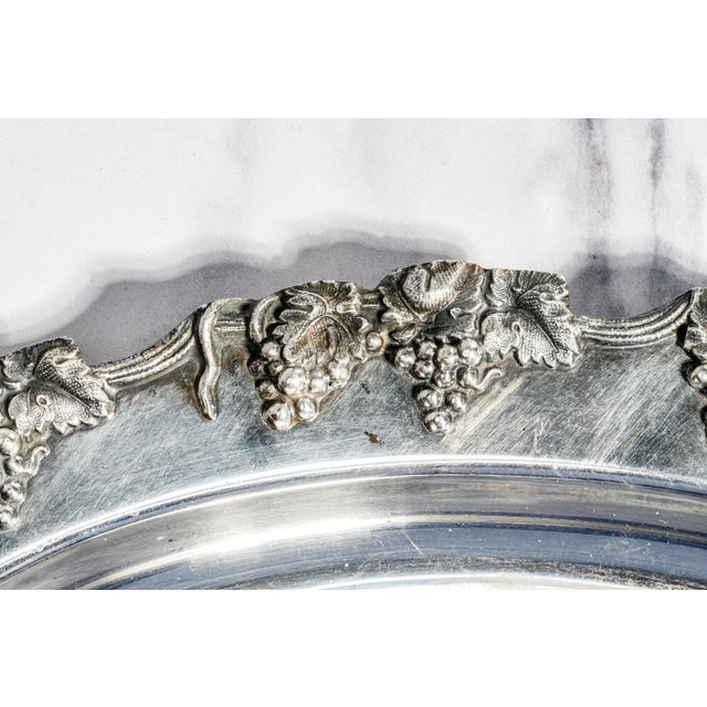 Amazing Large Antique Silverplate Regatta Trophy Presentation Tray Nautical Home Decor For Sale - Image 11 of 13