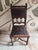 Gothic Antique French Henri I| Walnut & Leather Dining Chair, Lion Carvings, Loire Valley, 1880 For Sale - Image 3 of 9