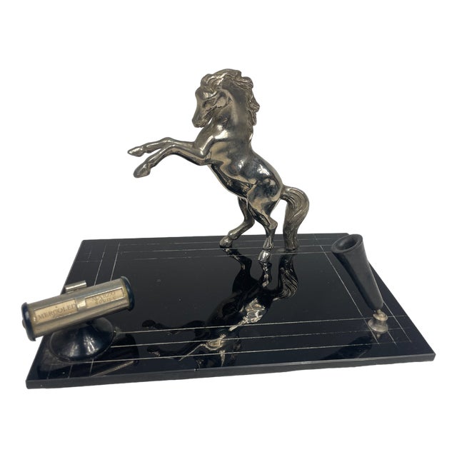 Liberty Pen Holder with Horse Statue, 1920s For Sale