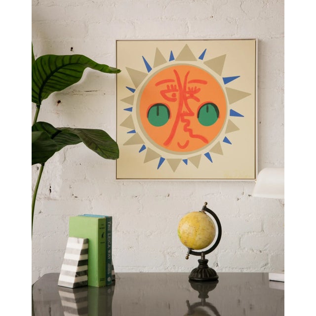 Orange Boho Sun Art Print by Pan Dulce For Sale - Image 8 of 9