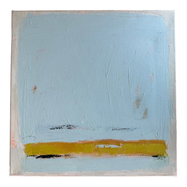 2024 Fall Abstract Pastel Beach Seashore “Let’s Be Here Now” Original Painting For Sale