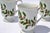 Arzbeg Porcelain Set 4 Japan Porcelain & Gold Trim Footed Mug Christmas Holly by All the Trimmings For Sale - Image 4 of 16