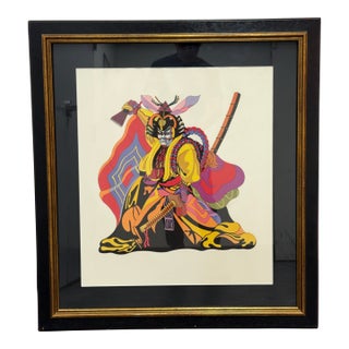 Tom Kamifuji "Kubuki Actor" Print, Circa 1960's For Sale