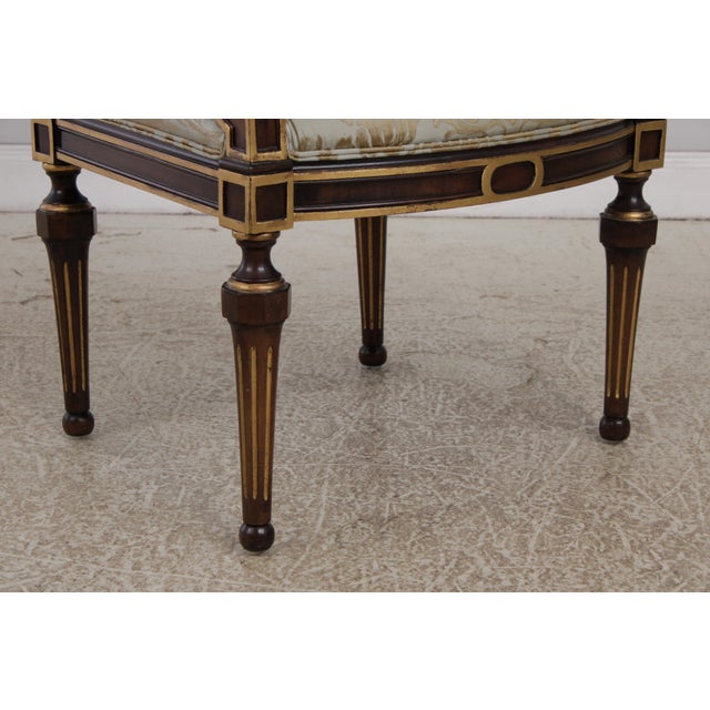 Gold Set of 10 Ej Victor French Louis XVI Dining Room Chairs For Sale - Image 8 of 18