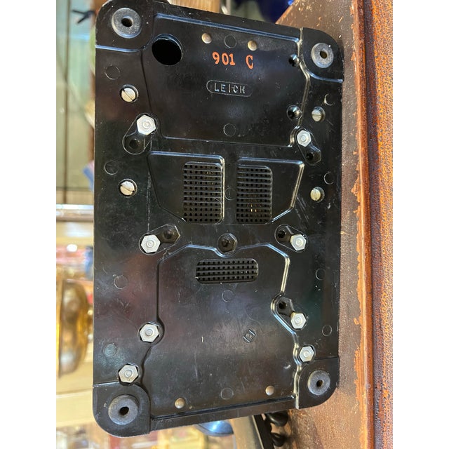 Plastic Early 20th Century Black Cranked Bakelite Hotel Phone For Sale - Image 7 of 9