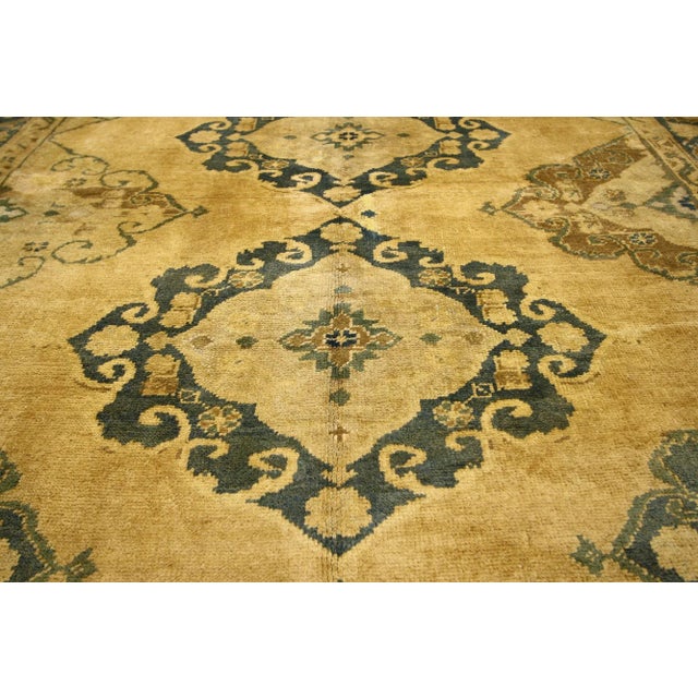Vintage Turkish Oushak Gallery Rug, Wide Hallway Runner - 05'03 X 11'06 For Sale - Image 4 of 7