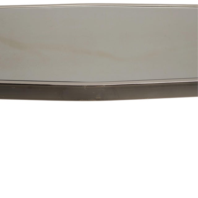 1970s Dia Design Institute America Smoked Glass and Chrome Sofa Console Table For Sale - Image 17 of 17
