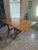 Heywood-Wakefield 1950’s Mid-Century Modern Heywood-Wakefield Drop Leaf Dining Table With 4 Chairs and Two Table Leaves - Set of 5 Plus 2 Leaves For Sale - Image 4 of 9