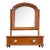 Antique Mahogany Tabletop Dresser Top Vanity / Gentleman’s Shaving Mirror For Sale