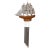 1980s Nautical Wooden Clipper Ship Wind Chime For Sale