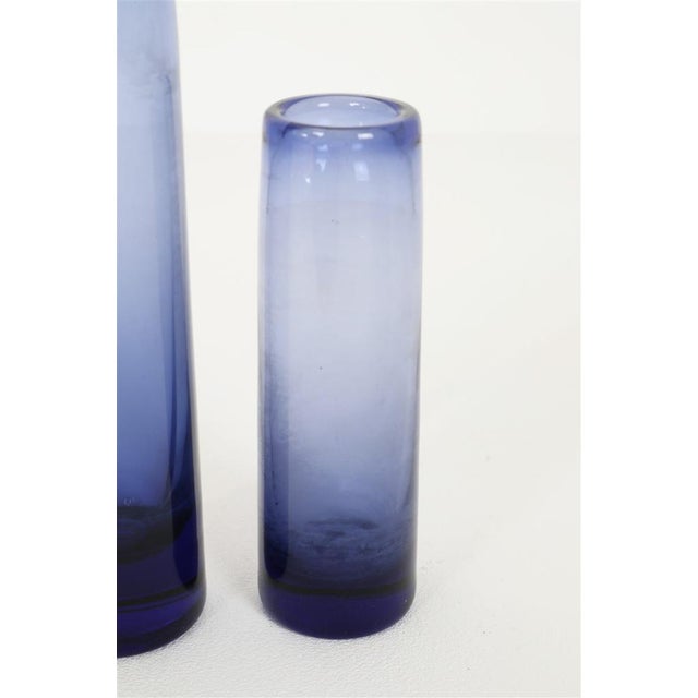 Holmegaard Vintage Danish Glass Vases by Per Lütlen for Holmegaard, 1960s, Set of 2 For Sale - Image 4 of 9