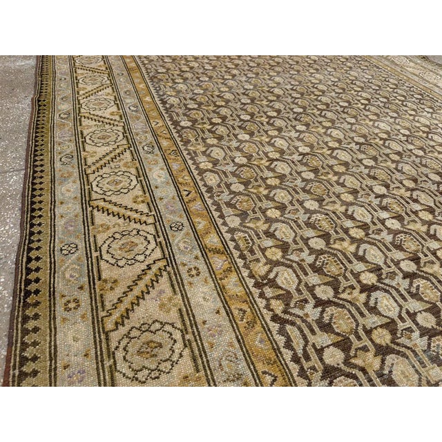 Mid 20th Century Galerie Shabab Collection Mid-20th Century Persian Malayer Gallery Carpet For Sale - Image 5 of 10