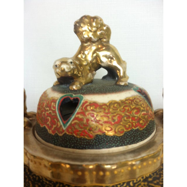 Late 19th Century Satsuma Incense Burner For Sale In Chicago - Image 6 of 13