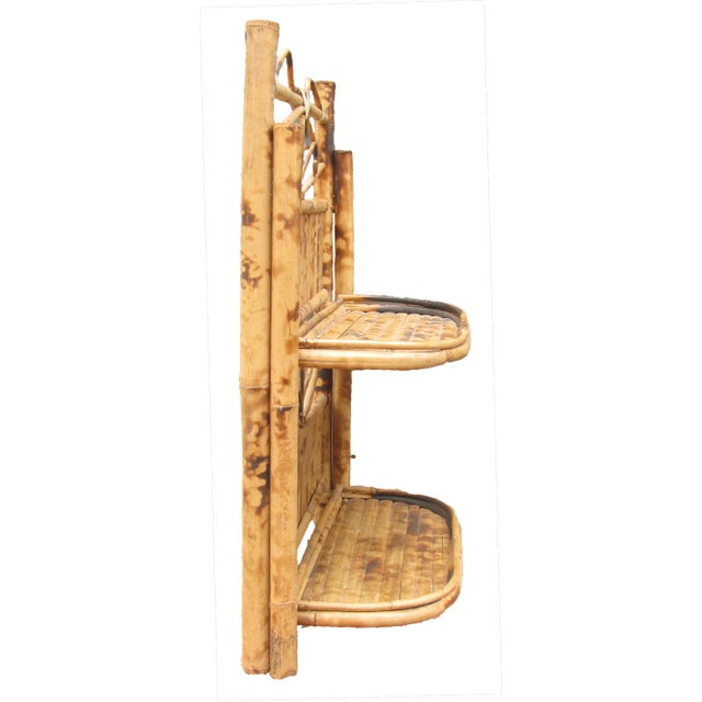 Bamboo Rattan Folding Wall Shelves Chairish