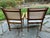 Wood Kingsley & Bate Bistro Patio Teak Essex Round Table & 2 St. Tropez Sling Arm Chairs For Sale - Image 7 of 10