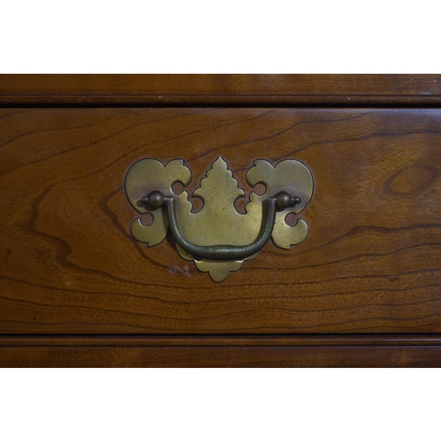 Stickley Queen Anne Cherry Flat Top Highboy For Sale - Image 11 of 18