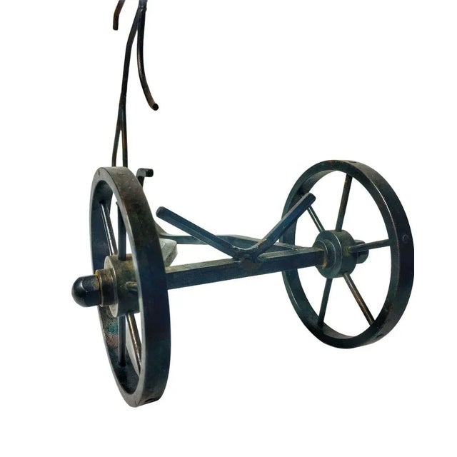 1960s Wrought Iron Figural Wine Rack, 1960s For Sale - Image 5 of 7