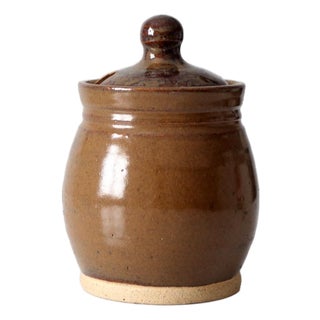Vintage Handmade Studio Pottery Sugar Bowl For Sale