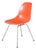 Dining Chairs in Orange Fiberglass by Charles & Ray Eames for Herman Miller, USA, 1960s For Sale