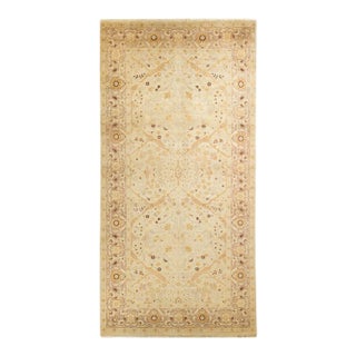 Mogul Collection Hand-Knotted Area Rug - Ivory 6' 2" x 12' 3" For Sale