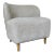 Noir Co. Modern Gray Slipper Chair For Sale