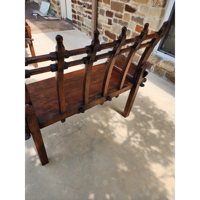 Antique Bench From India For Sale - Image 10 of 11