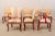 Vintage Dining Chairs With Hand Painted Chinoiserie in Red and Gold - Set of 8 For Sale - Image 4 of 12