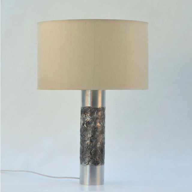 Brutalist Aluminum Table Lamp by Willy Luyckx for Aloclair, 1960s, Set of 2 For Sale - Image 6 of 13