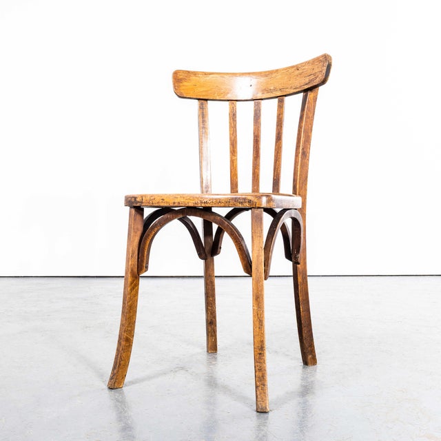1950s Bistro Square Edge Bentwood Dining Chair, 1950s For Sale - Image 5 of 10