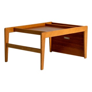 Nikko Bedside Table in Teak and Oak by Yngvar Sandström for NK, Sweden, 1960s For Sale