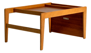 Nikko Bedside Table in Teak and Oak by Yngvar Sandström for NK, Sweden, 1960s